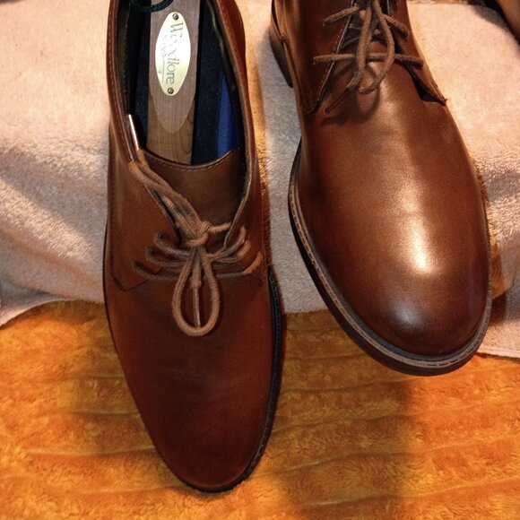 Bostonian Maxton, Brown Leather, Mid-Chukka Boots, Men Size 12